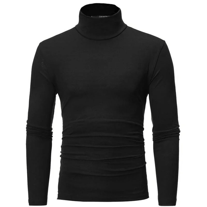 R&z - Men Winter Clothes Thermal Shirt Autumn Men's Winter Tights High Neck Thin Slim Fit Long Sleeve T-shirt