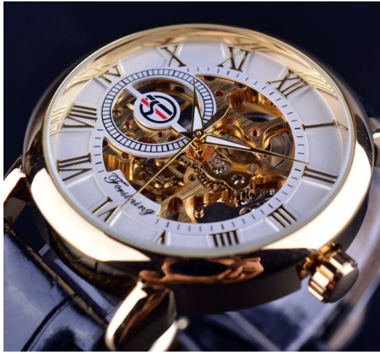 R&Z - Men's Hollow Design Mechanical Watch