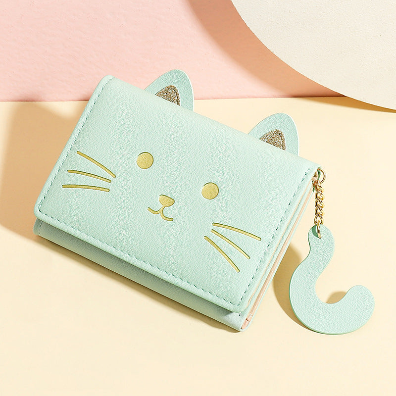 Cute Cartoon Female PU Wallet for Students
