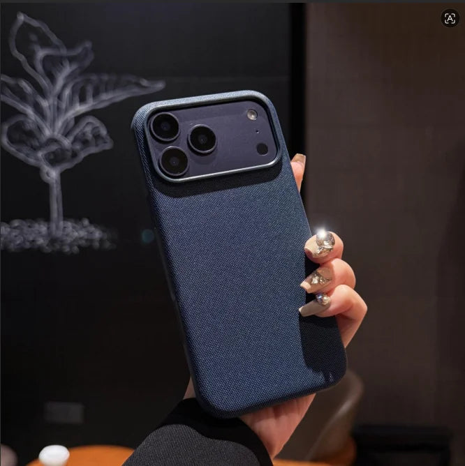 Luxury Tech Woven Magnetic Case for Iphone 17 Air 16 15 Plus 14 13 12 11 Pro Max TechWoven for Magsafe Wireless Charging Cover