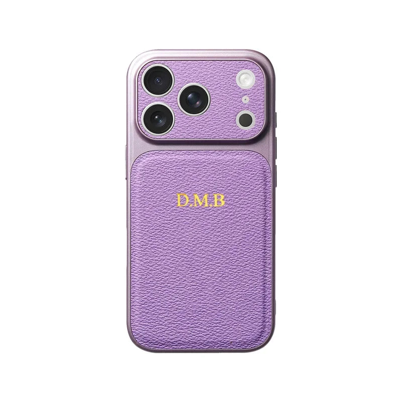 Personalise Gold Silver Initials Letter Leather Case For iPhone 15 14 13 17 Pro Max 14 16 Plus 17 Air Luxury Lens Protection Cas