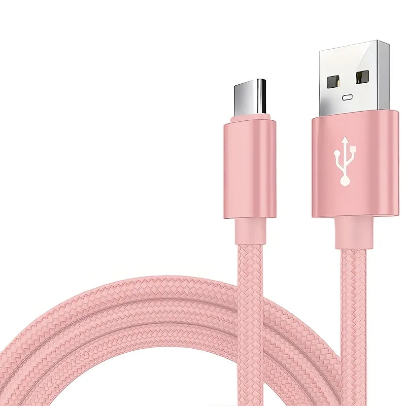R&z - Type C  Nylon Braided Data Cable Charger For Huawei Samsung Android