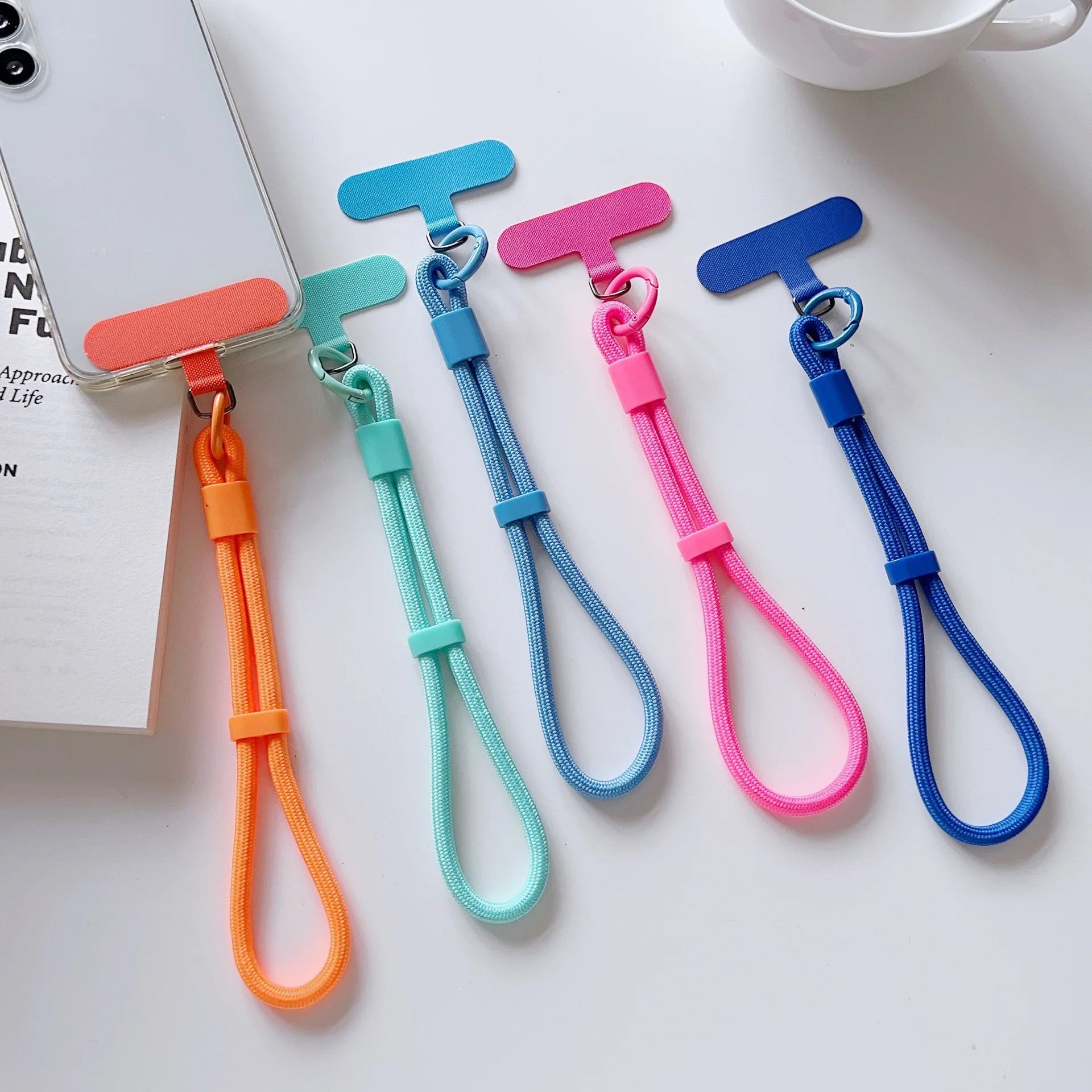 Universal Adjustable Short Lanyard Colorful Hand Wrist Strap Rope for Mobile Phone Cell Phone Case Accessories