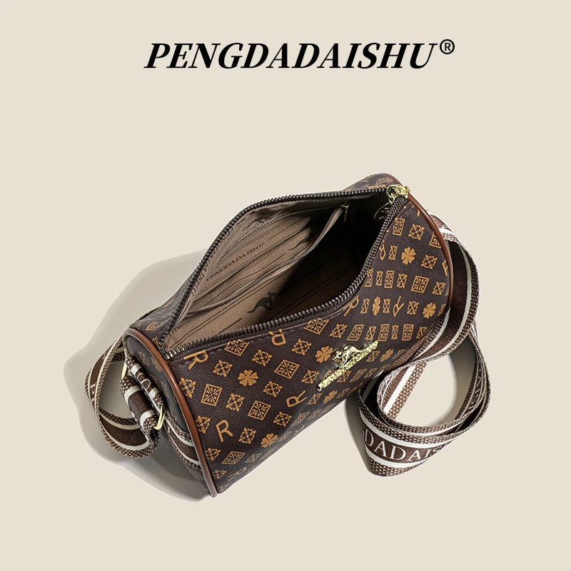 Women's Alphabet Print Shoulder Bag