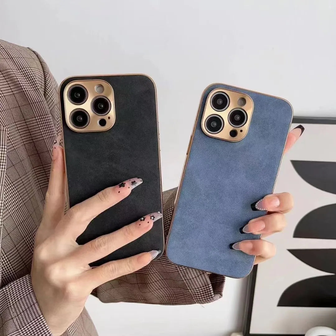 Leather-Textured iPhone Case | 11–16