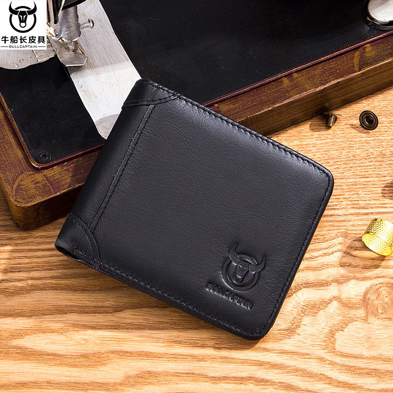 Captain Cow Leather Multi-functional Men's Wallet