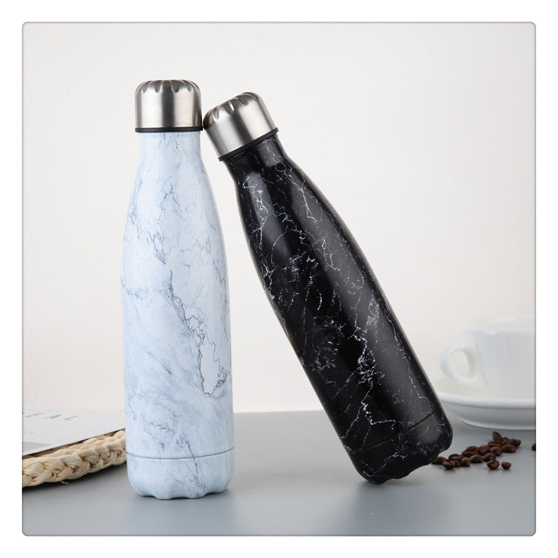 R&z - Stainless Steel Marble Sport Bottle