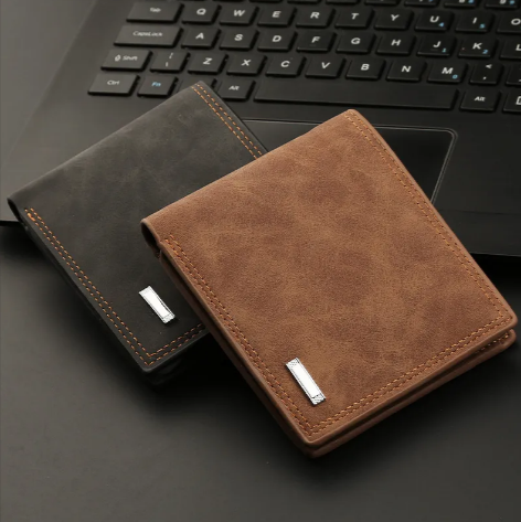 Men's PU Leather Short Wallet