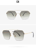 R&z - Fashionable Dual-Bridge Sunglasses for Women