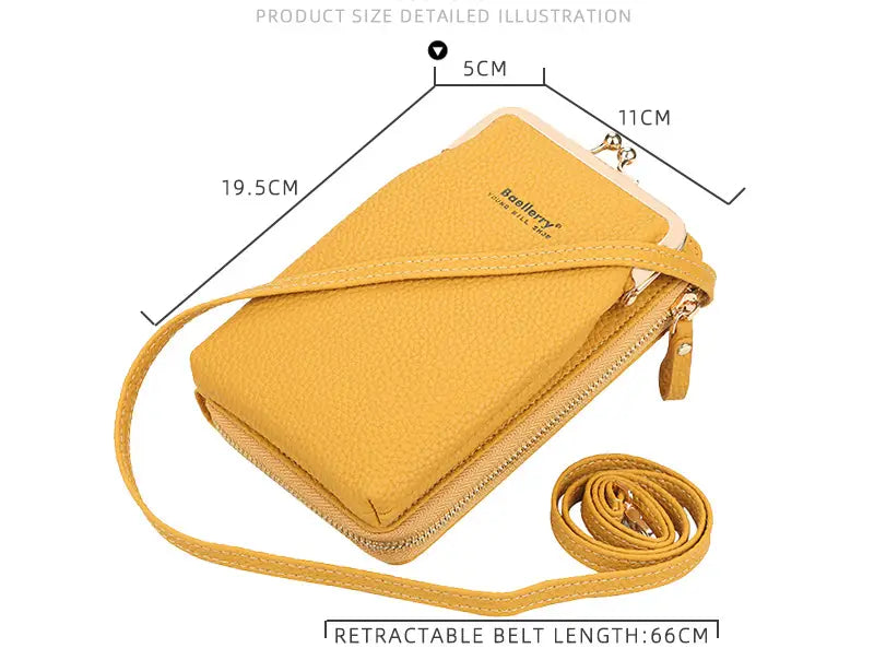 Fashionable Women’s Messenger Bag with Lock Wallet