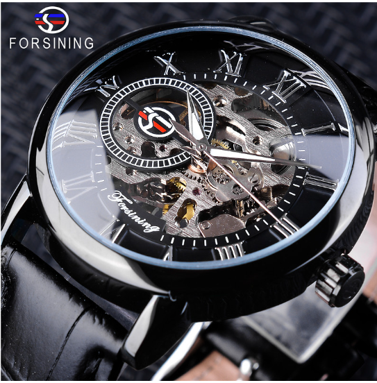R&Z - Men's Hollow Design Mechanical Watch