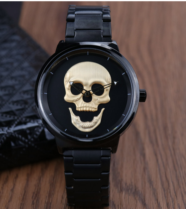 R&z - Skull Watch with Sport Steel Strap