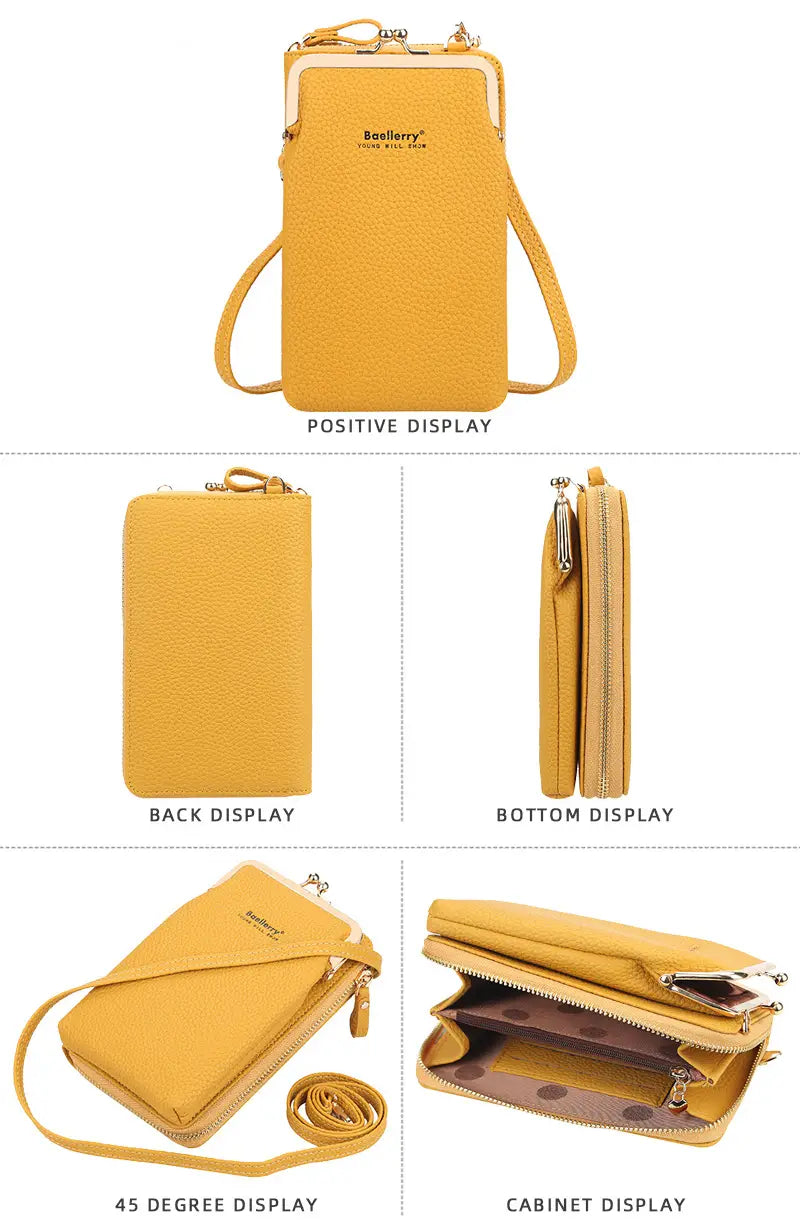 Fashionable Women’s Messenger Bag with Lock Wallet