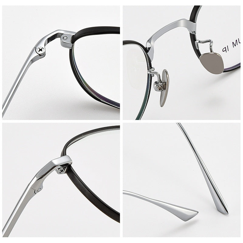 R&z - Round Pure Titanium Mens Glasses Frame