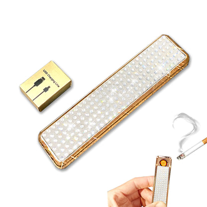 Rhinestone USB Rechargeable Lighter