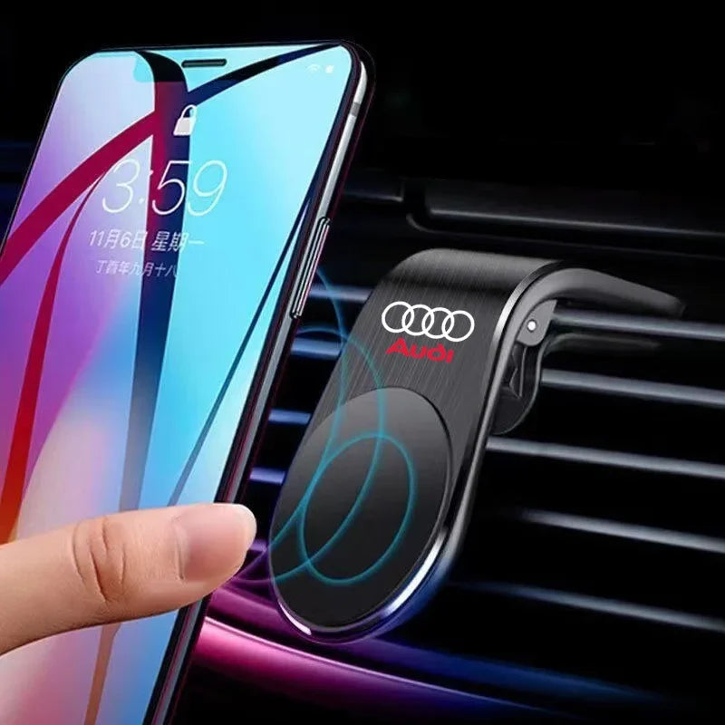 R&z - Phone Holder in Car Phone Stand Clip Mount For Audi RS S Line A3 A4 A5 A6 A7 Quattro Q2 Q3 Q5 Q7