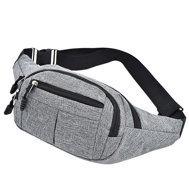 R&z -  Casual Canvas Waist Pack for Phones and Wallets