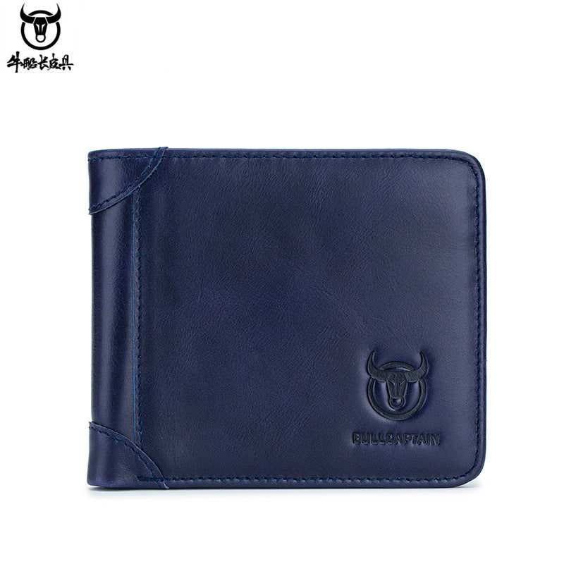 Captain Cow Leather Multi-functional Men's Wallet