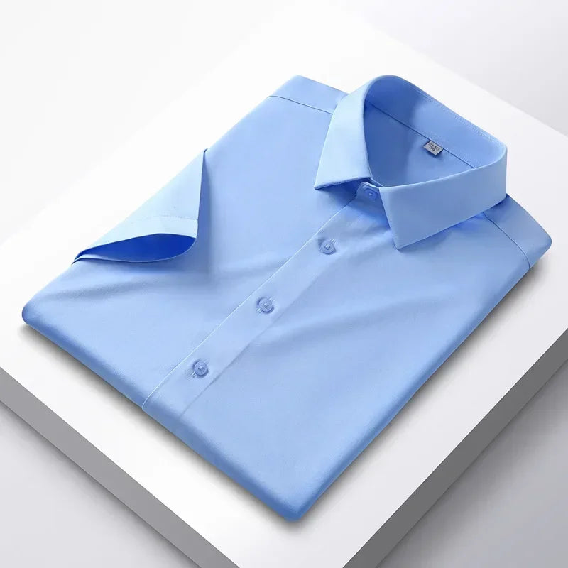 R&z -  Men's Shirt Long Sleeve Non iron Wrinkle Resistant Business Dress Shirt
