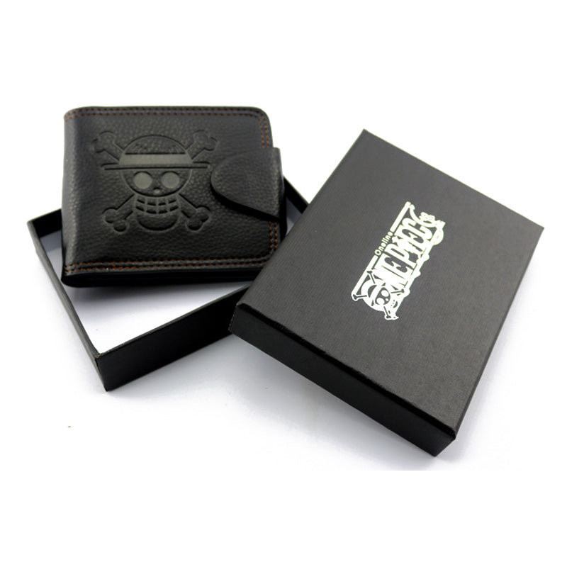 One Piece Anime Wallet - Luffy Skull Design (Short)