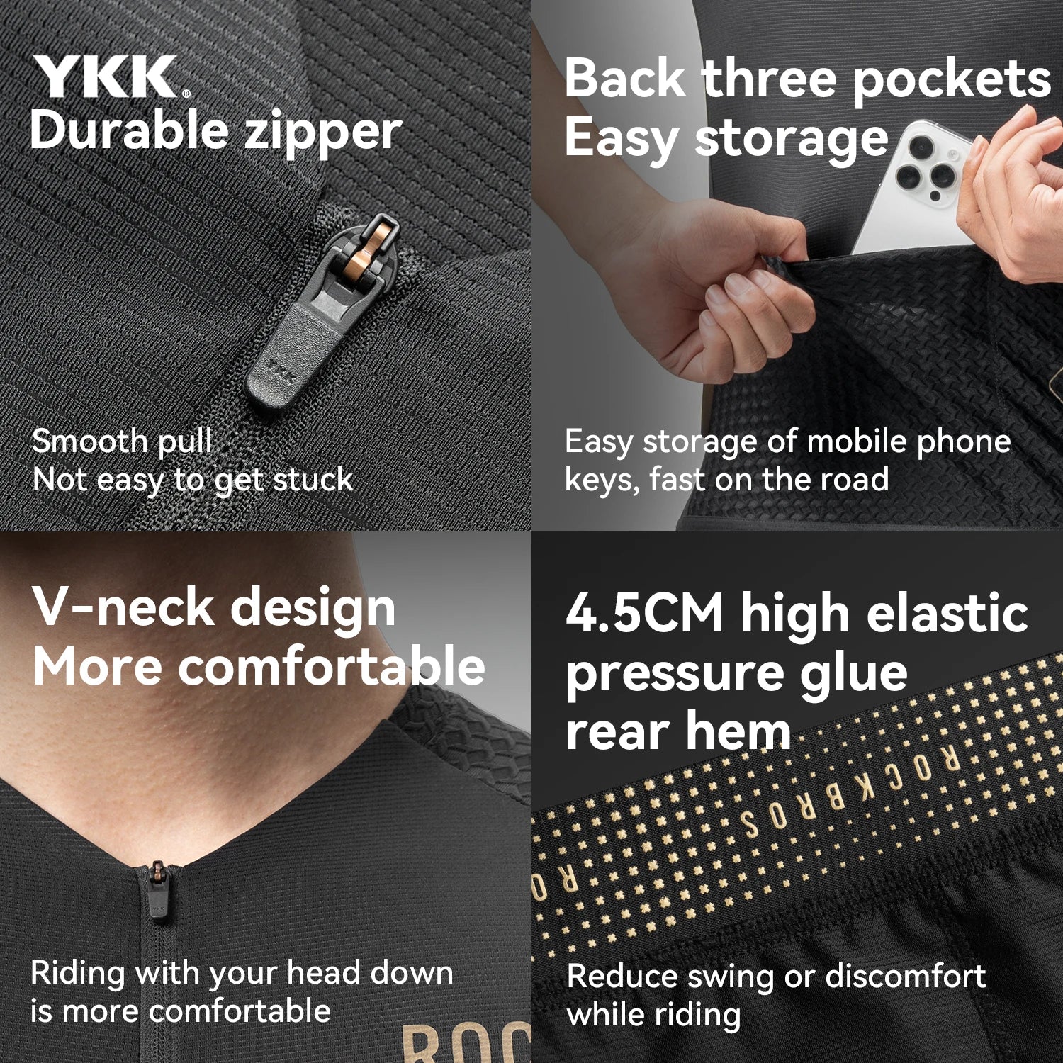 R&z -  Short Sleeve Breathable  Bike Clothing Road Bike T-shirt Sport Shorts Sleeve Bicycle Short Sleeve