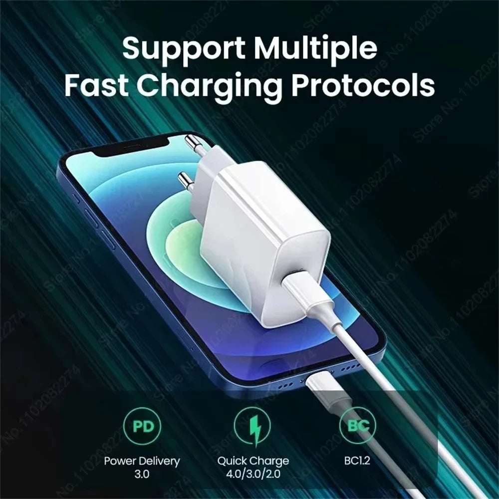 R&z - Fast Charger For Apple iPhone 15 13 12 11 14 17 16 Pro Max Type C Charger Charging Cable Phone