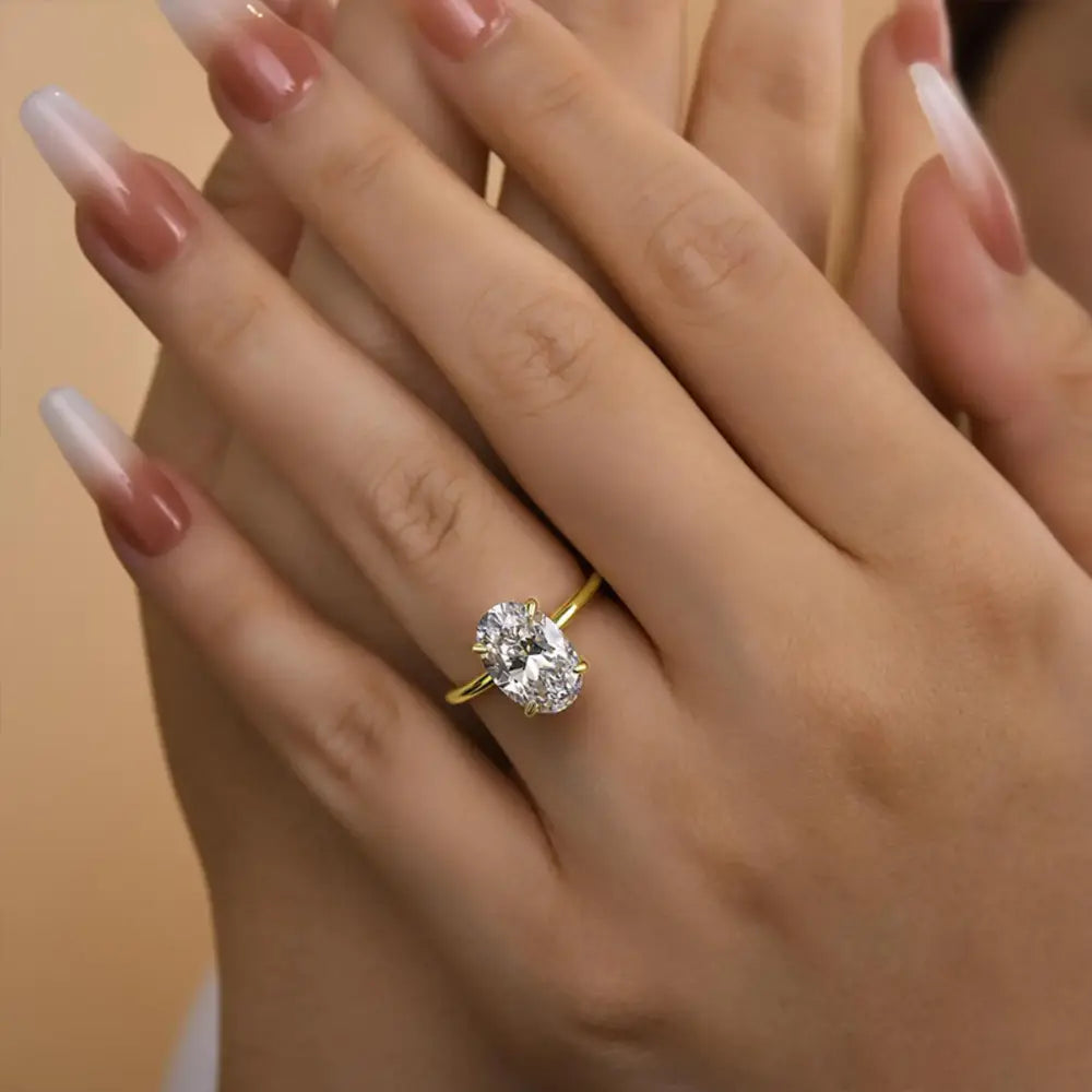 925 Sterling Silver Luxury Shiny 1-8CT Zircon Engagement Ring Wedding Band For Women Promise Eternity Ring Fine Jewelry