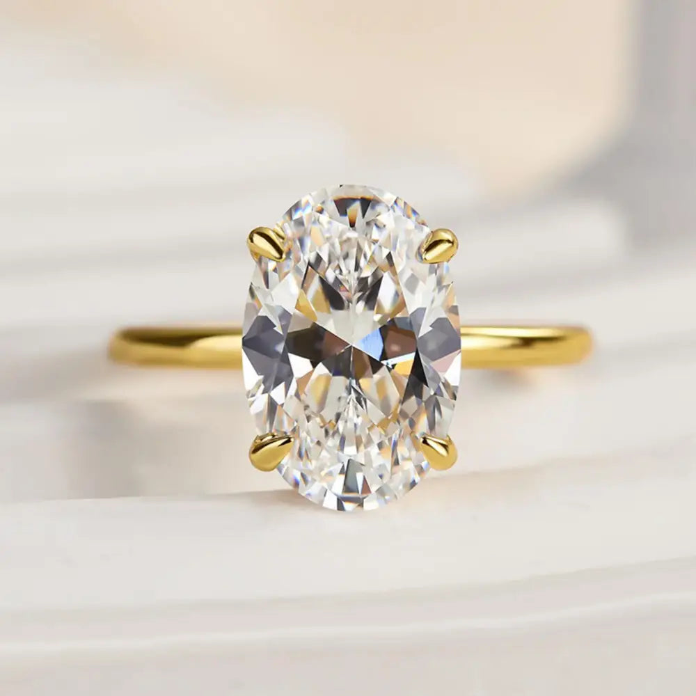925 Sterling Silver Luxury Shiny 1-8CT Zircon Engagement Ring Wedding Band For Women Promise Eternity Ring Fine Jewelry