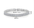 3*5mm Radiant Cut Moissanite Tennis Bracelet 100% S925 Silver Lab Diamond for Women Men HipHop Hand Chain Fine Jewelry Gift