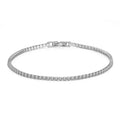 Real 3MM D VVS Moissanite Tennis Bracelet Passes Diamond Sparkling Test Solid S925 Jewelry Wedding Women Gift
