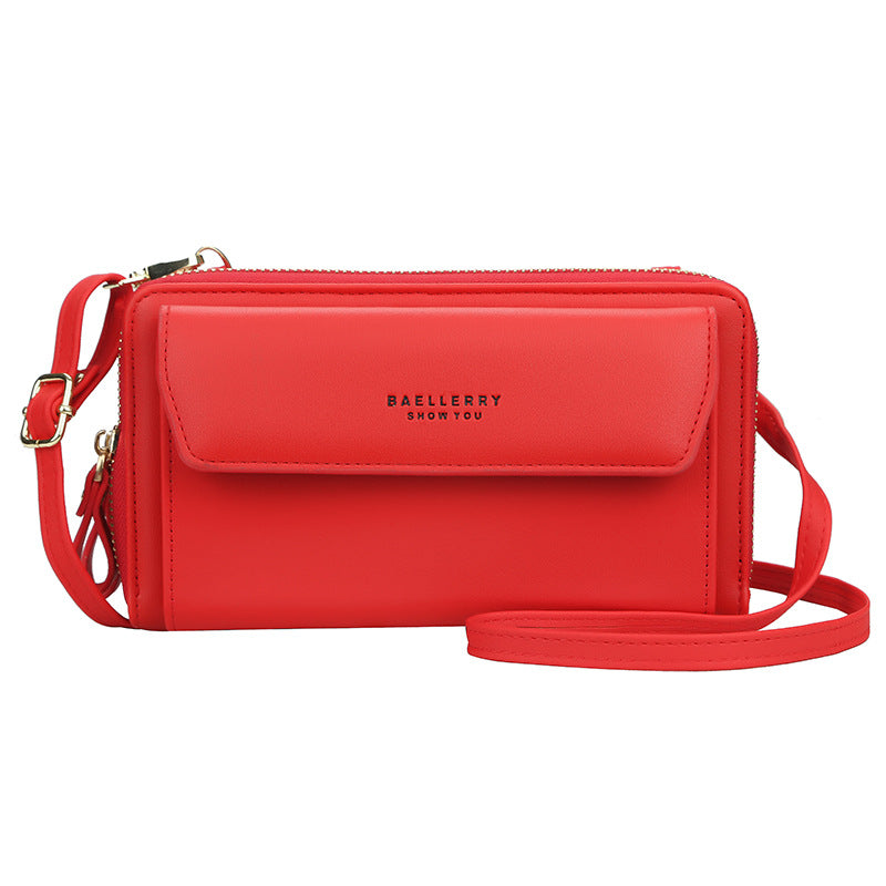 Korean Edition Ladies Long Wallet with Double Zip