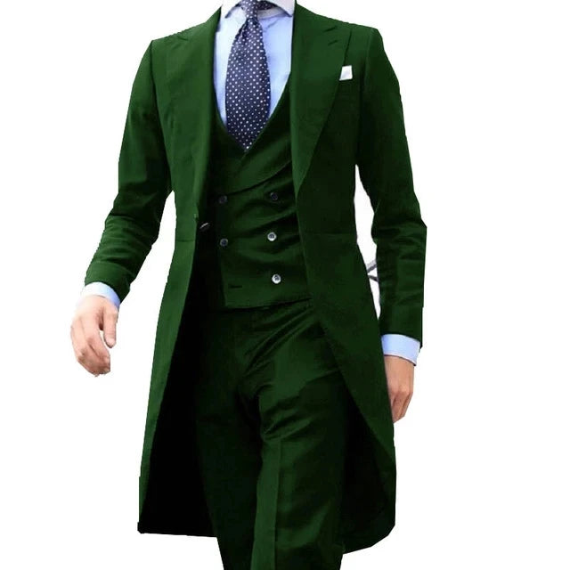 R&z -  Party Prom Business Male Tuxedos 3 Piece Set Blazer Vest P
