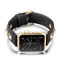 R&z - Genuine Leather Punk Sport Watch Band with Studs