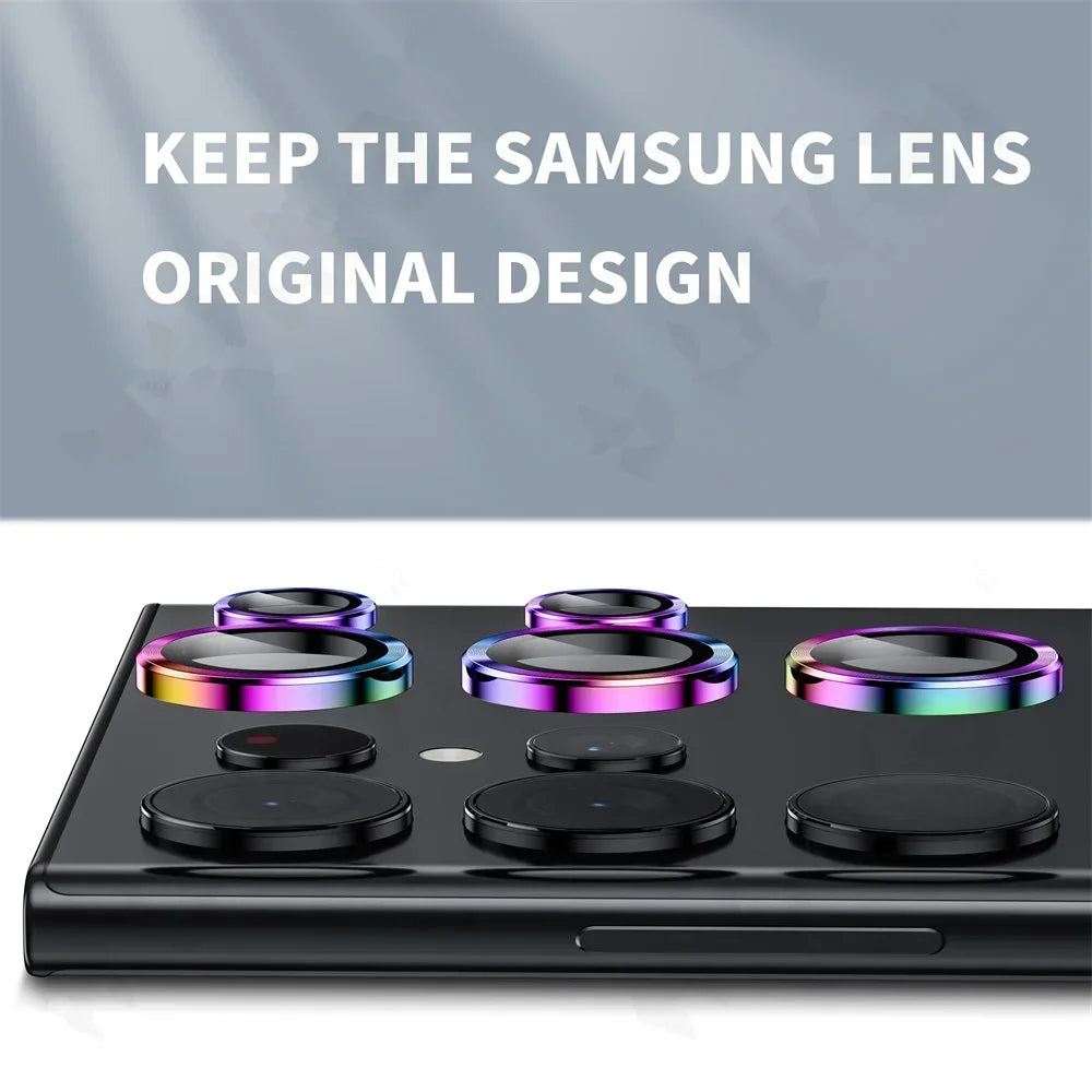 Camera Lens Protector For Samsung S25 S26 Ultra S24 S23 S22 Ultra Case Tempered Glass Film Titanium Alloy Ring Phone Accessories