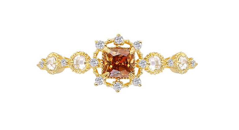 S925 Silver Gold-Plated Natural Garnet Ring Image 2