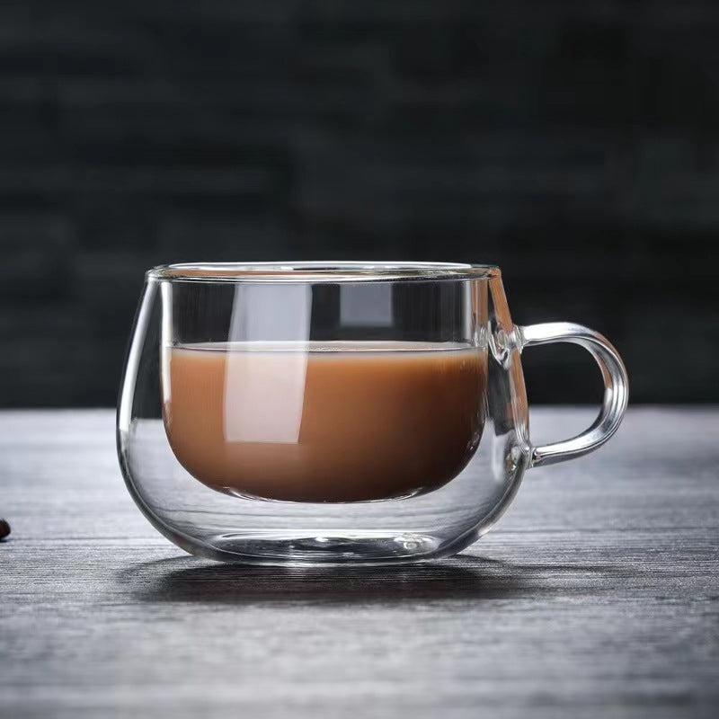 Double-Wall Glass Coffee Cup