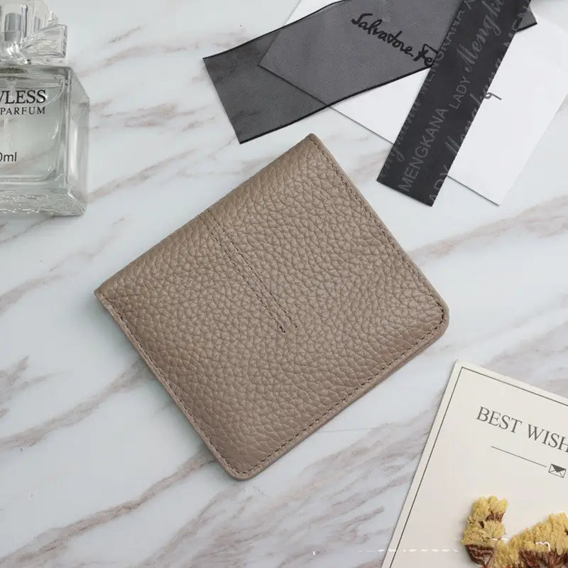 Women’s Short Leather Wallet - Simple Multifunctional Design