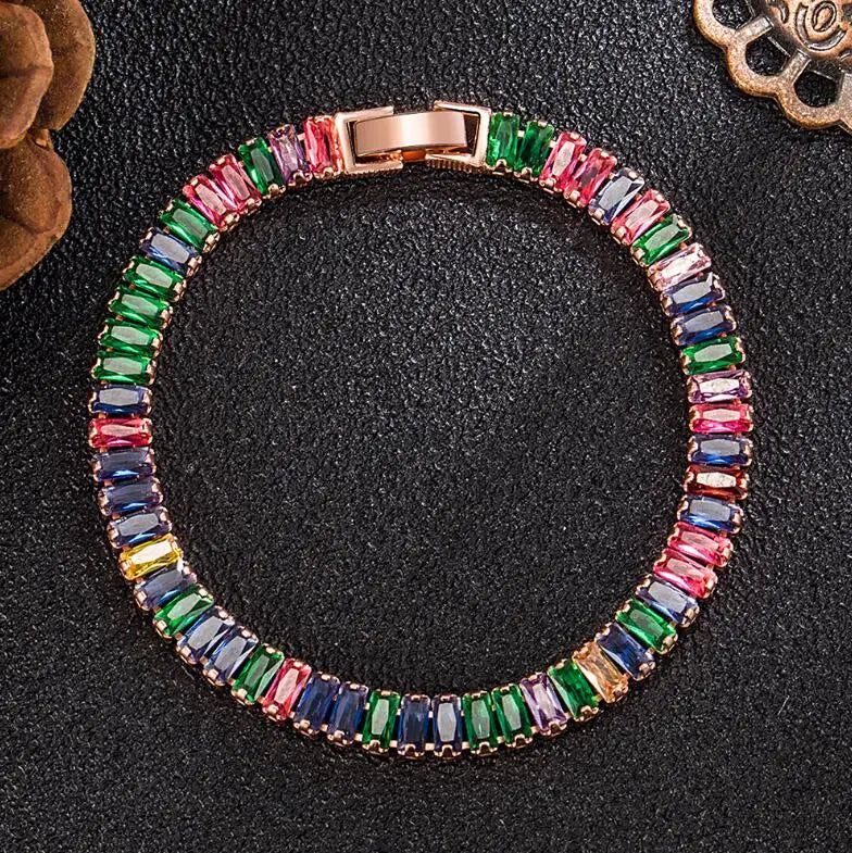 3mm 4mm Moissanite Tennis Bracelets 925 Sterling Silver Full Diamond with Gold Plated GRA Wedding Fine Jewelry for Women