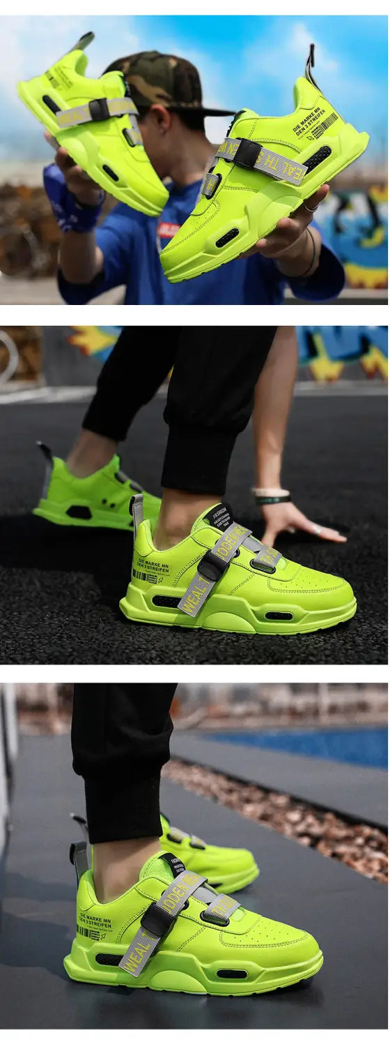 R&z - Sport Casual Shoes in Fluorescent Green