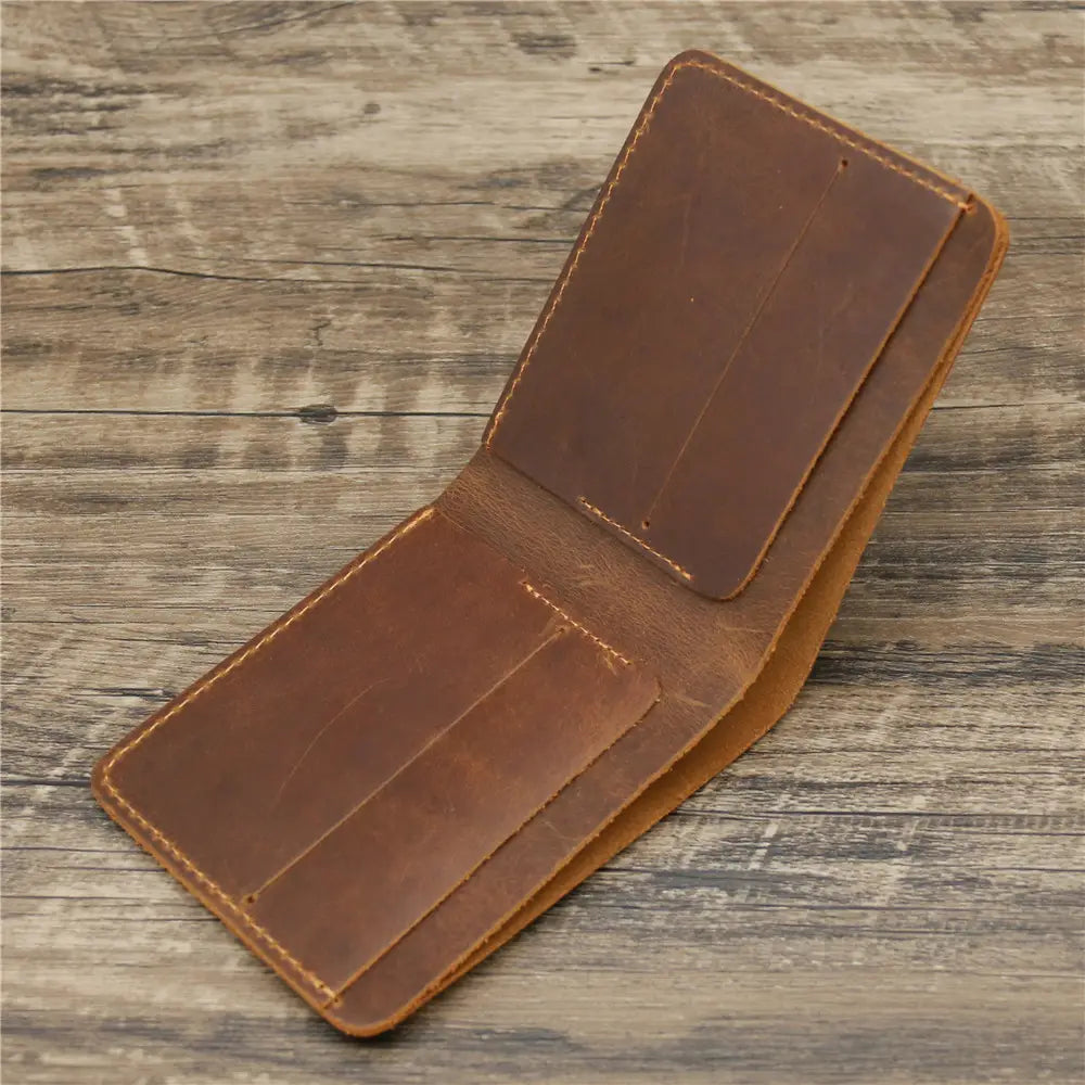 Men’s Fashionable Leather Short Wallet