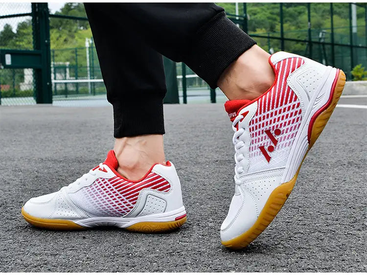 Table Tennis Shoes - White and Black