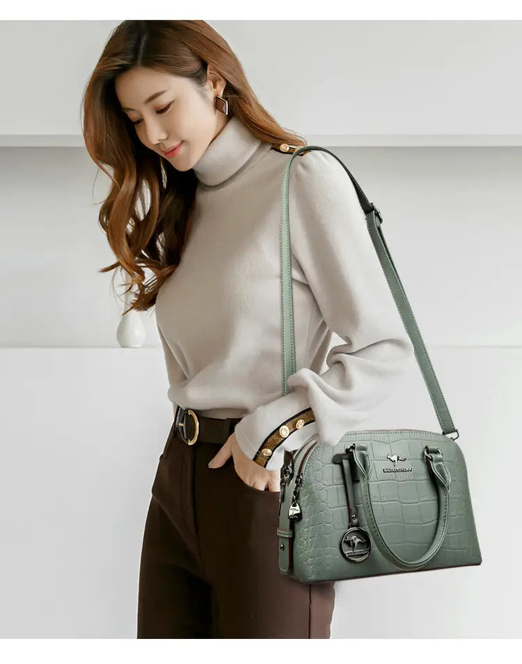 Crocodile Leather Backpack Image 2