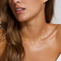 A-Z Initial Necklace 18K Gold Plated Necklace Cute Letter Stainless Steel Necklace for Women - 45cm / C