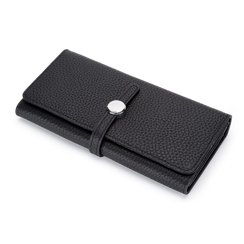 Women’s Leather Folding Wallet with Large Capacity