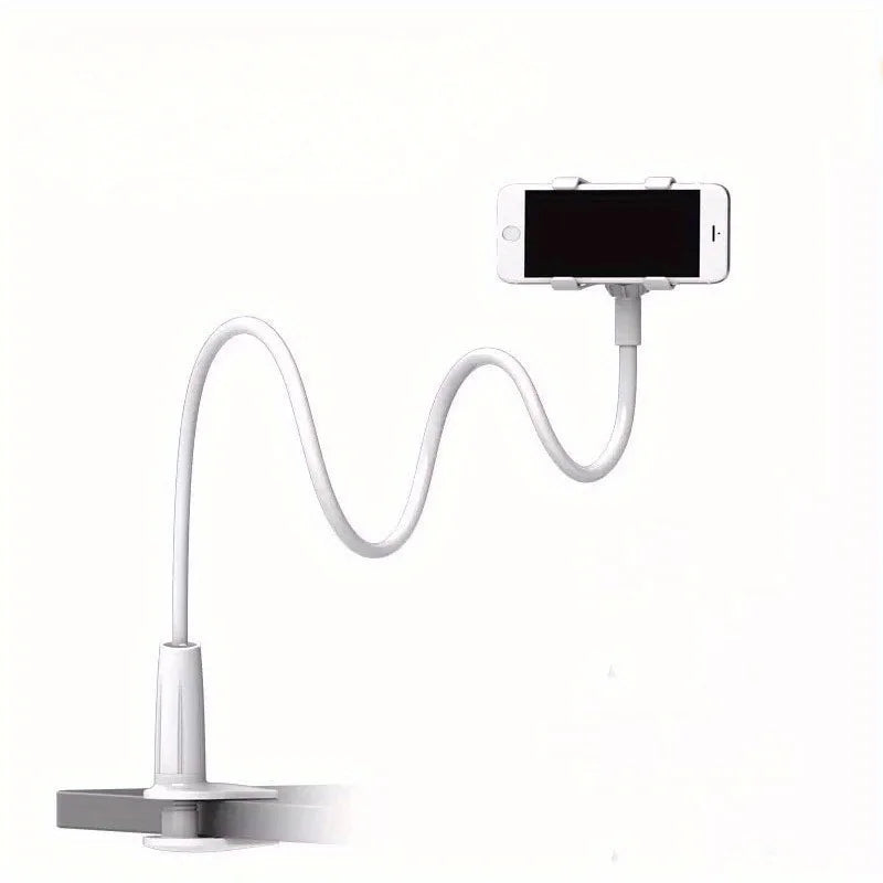 R&z - DesktopMobile Phone Clamp Bracket Flexible Long Arm Gooseneck Lazy Person Bracket With Handle Overhead Live Bracket