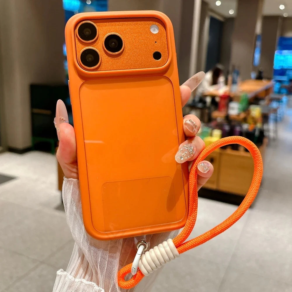 Intelligent Camera Touch Button Crystal Clear Phone Case for iPhone 17 Pro Max 16 Pro 17 Air Transparent Shockproof Cover Funda