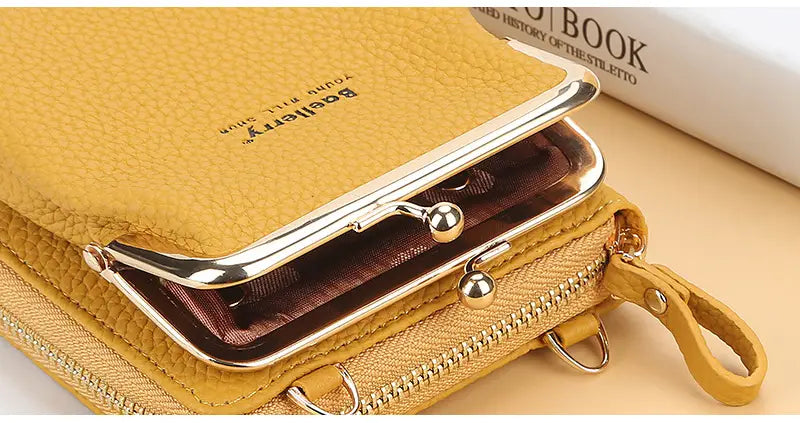 Fashionable Women’s Messenger Bag with Lock Wallet