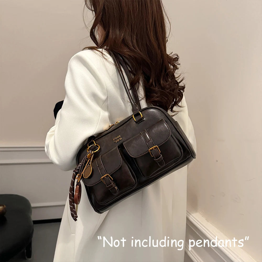 Women’s PU Leather Shoulder Bag Large Capacity