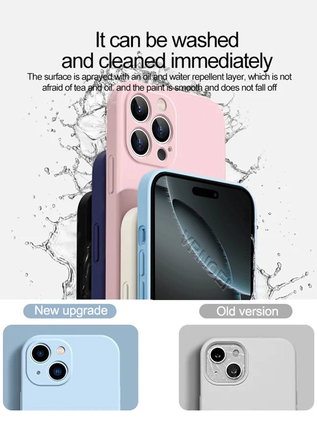 R&z -  Case for iPhone 17 11 12 13 14 15 16 Pro Max Soft Bumper Cover for Air 14 15 16 Plus
