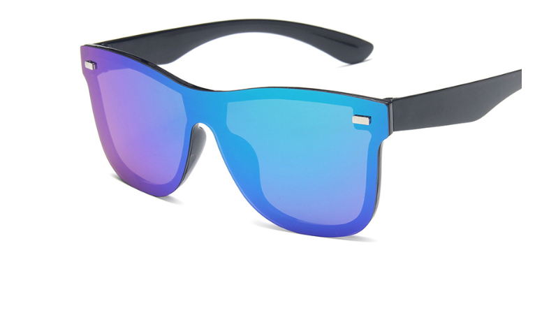 R&z - Sunglasses with Integrated Reflective Mirror"